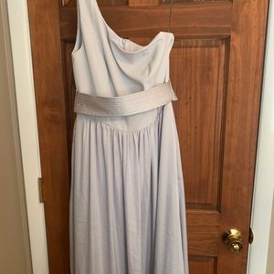 Grey Silk Bridesmaid Dress